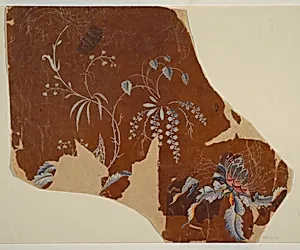 Design for an Embroidered Woven Fabric by Unknown