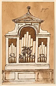 Design for an Organ by Giuseppe Barberi, Italian, 1746–1809