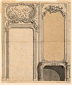 Design for an Overdoor and Chimney