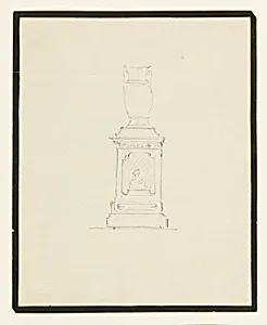 Design for an urn on a stand
