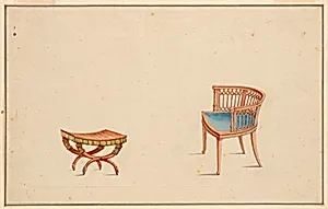 Design for Armchair and Stool