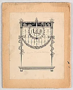 Design for Book Plate by Alice Cordelia Morse, American, 1863–1961
