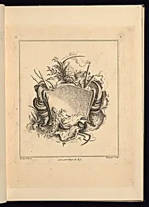 Design for Cartouche Evoking Death