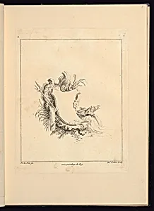 Design for Cartouche Evoking the Sea