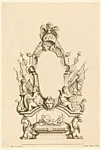 Design for Cartouche, from "Cartouches Nouvellement Inventez"