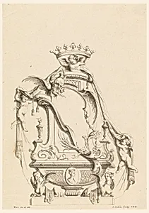 Design for Cartouche from "Cartouches Nouvellement Inventez"