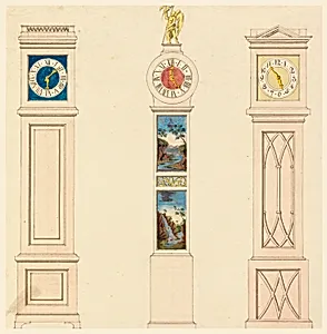Design for Case Clocks by Unknown