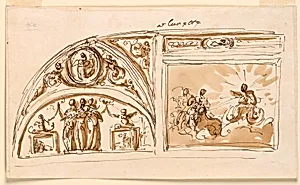 Design for ceiling decoration by Giuseppe Barberi, Italian, 1746–1809