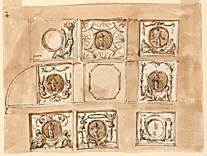 Design for Ceiling Decoration by Giuseppe Barberi, Italian, 1746–1809