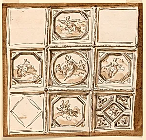 Design for Ceiling Decoration by Giuseppe Barberi, Italian, 1746–1809