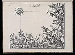 Design for Ceiling Ornament by François de Cuvilliés the Elder, Belgian, active Germany, 1695 - 1768