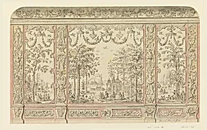 Design for Chinoiserie Wall Decoration by Daniel Marot, French, active in the Netherlands and England, 1661–1752
