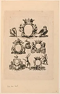 Design for Coat of Arms, from "Livre de Cartouches"