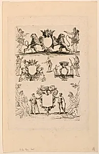 Design for Coat of Arms, from "Livre de Cartouches"