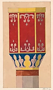 Design for Column Capital for July Festival Architecture