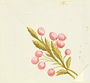 Design for Corner Motif for Woven or Embroidered Border by Unknown