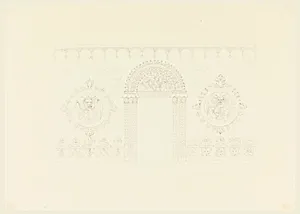 Design for Entrance Hall, East Wall, Royal Pavilion, Brighton