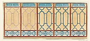 Design for Fretwork, perhaps for the glass passage