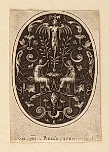 Design for Ornament: Two Seated Women