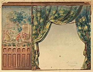 Design for Portion of Stairway in ChÃ¢teau-sur-Mer, Newport, Rhode Island
