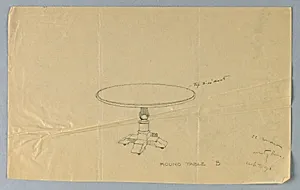 Design for Round Table "B" by A.N. Davenport Co.