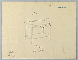 Design for Serving Table with Convex Front