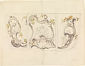 Design for Side Panels of a Coach by Charles Crace, British, active 1727 – 1784
