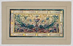 Design for stained glass by Alice Cordelia Morse, American, 1863–1961