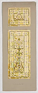 Design for stained glass by Alice Cordelia Morse, American, 1863–1961