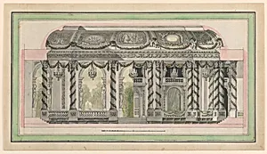 Design for the Ballroom of the Royal Palace at Warsaw as Decorated for a Festival