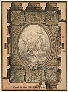 Design for the ceiling of the salon of Palazzo Spinola, Genoa