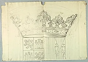 Design for the coat of arms of Isabella I of Castile and Ferdinand II of Aragon