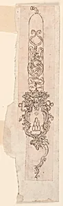 Design for the Decoration of a Candle with Bracket by Unknown