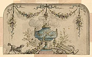 Design for the decoration of a panel by Unknown