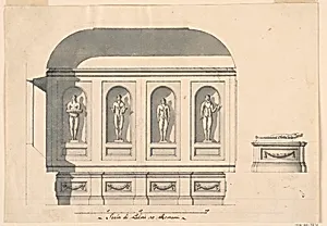 Design for the Egyptian Room, Palazzo Nuovo, Rome, Italy