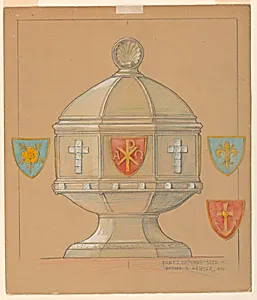 Design for the Elevation of a Metal Baptismal Bowl