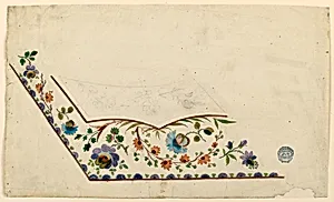 Design for the Embroidery of a Man's Waistcoat by Unknown