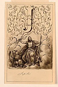 Design for the Letter J of a Pictoral Alphabet: Jupiter