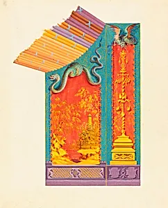 Design for the North Wall of the Music Room, Royal Pavilion, Brighton by Frederick Crace, English, 1779–1859