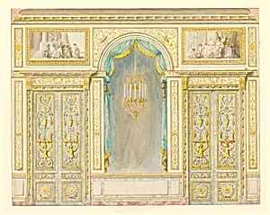Design for the Wall Decoration for Marie-Antoinette's Apartment at Fontainebleau Palace