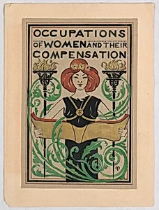 Design for Title Page, "Occupations of Women and Their Compensation"