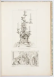 Design of a Fountain in a Grotto and Architectural Elements by Juste-Aurèle Meissonnier, French, b. Italy, 1695–1750