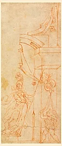 Design with Minerva under an Arch by Unknown