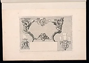Designs for a Console Table and Wall Brackets by Nicolas Pineau, French, 1684-1754