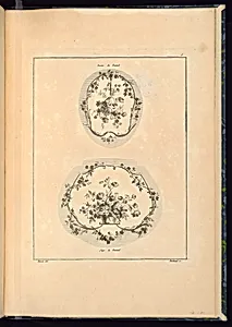 Designs for Armchair Covers (Back and Seat) by Pierre Ranson, French, 1736–1786