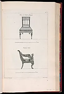 Designs for Chairs by Richard de Lalonde, French, active 1780–96
