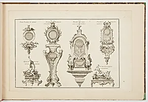 Designs for Clock Cases and Bronze Figures