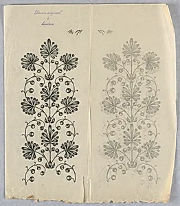 Designs for embroidery by Unknown