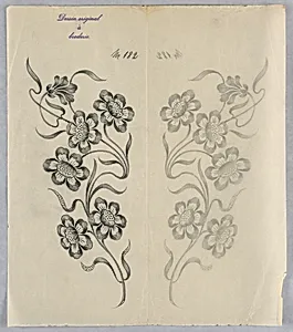 Designs for embroidery by Unknown
