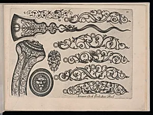 Designs for Firearms Ornament and Fittings by Claude Simonin, French, ca. 1635 – 1721